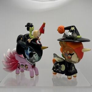 Tokidoki After Dark Series 2 Halloween Unicorno Yokka & Moonella Vinyl Figures